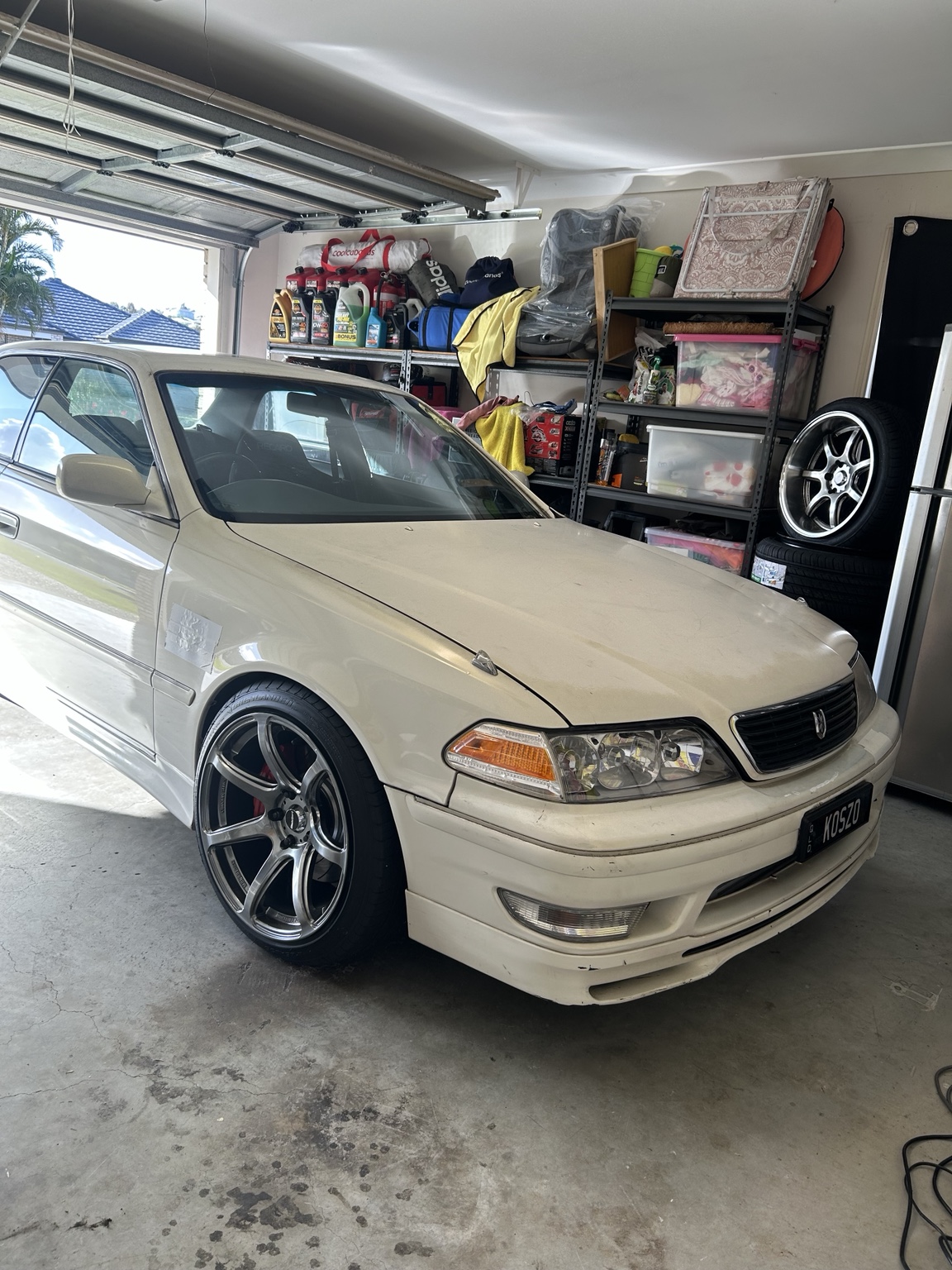 Toyota JZX100 enthusiast vehicle windscreen work
